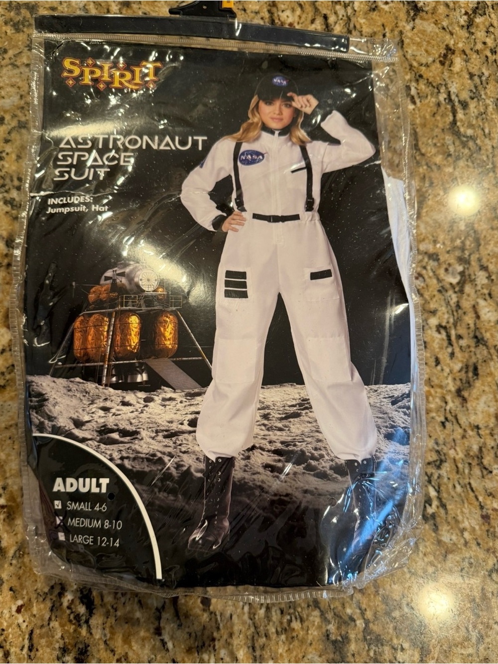 Spirit Halloween NASA space astronaut Halloween cosplay costume womenโs sz small